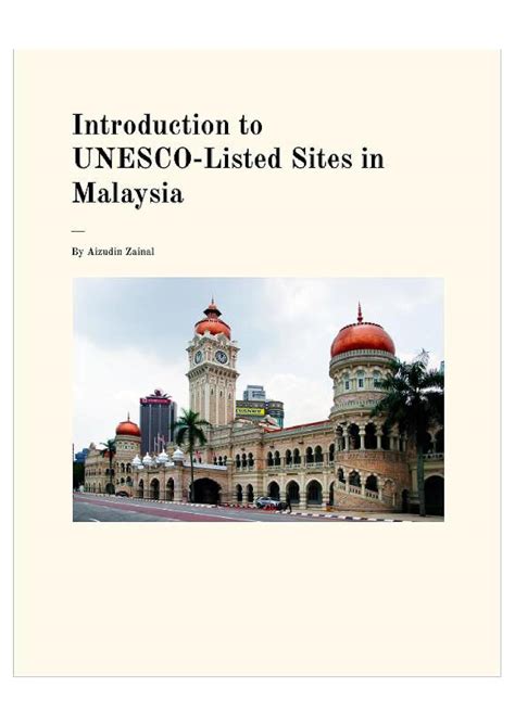 Introduction to UNESCO-Listed Sites in Malaysia eBook : Zainal Abidin ...