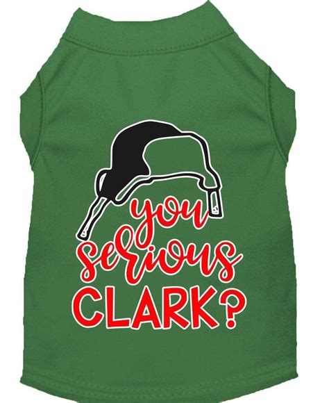 Mirage Pet Product You Serious Clark? Screen Print Dog Shirt Green XL ...