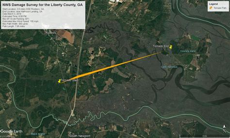 March 3, 2019 Liberty County, GA EF-1 Tornado
