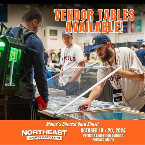 Northeast Sports Card Expo | 🦞Limited vendor tables are still available ...