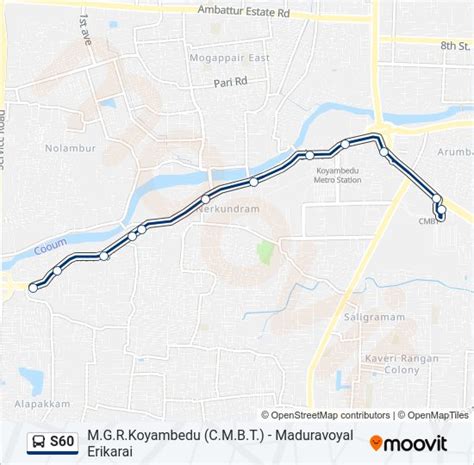 s60 Route: Schedules, Stops & Maps - Maduravoyal Erikarai (Updated)