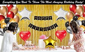 AMEX STORE Happy Birthday Decorations Kit / Items | Birthday Theme ...