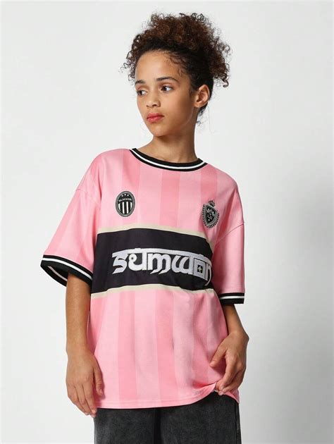 SUMWON T-shirt con stampa avvolgente per ragazze adolescenti a tema ...