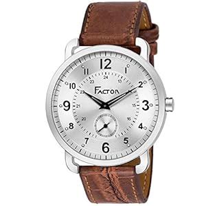 Buy Factor Men's Blue Dial Stainless Steel Day and Date Analog Watch at ...