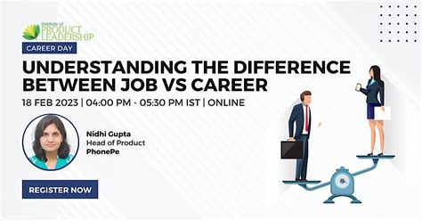 [Career Day] Understanding the Difference between Job vs Career, CMRIT ...