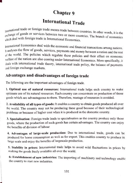 International Trade Concepts: Chapter 9 Overview and Analysis - Studocu