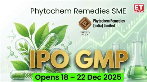 Phytochem Remedies (India) Ltd IPO GMP Today, Latest Grey Market ...