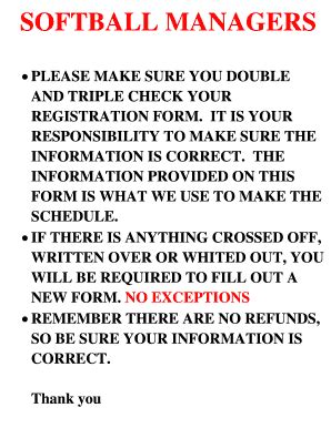 Fillable Online tournament packet - Tournament USA Softball Fax Email ...