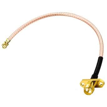 NETBOON RG178 Cable Assembly with 2-Hole RP-SMA Female to UFL/IPX/IPEX ...