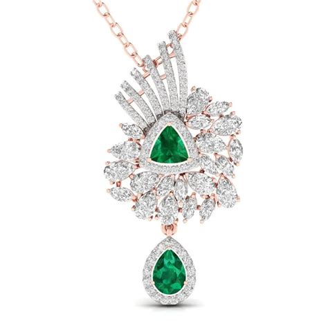 Buy Fancy Round Lab Grown Diamond Pendant Online | Ivana Jewels