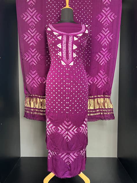 Bandhani Tie & Dye Modal Salwar Set | SAC199 – Aham Designer Boutique