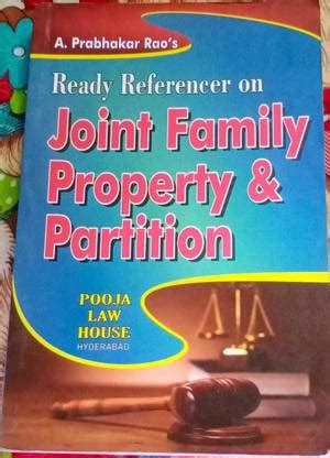 Ready Referencer Joint Family Property&Partition: Buy Ready Referencer ...