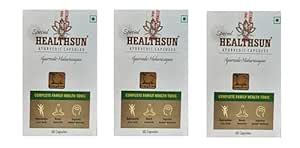 Buy HEALTHSUN Ayurvedic Capsules (3x 60Caps) Online at Low Prices in ...