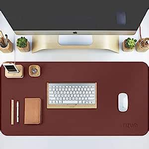 (Renewed) Tizum Z14 Office Desk Pad Blotter Gaming Mouse Pad (Brown ...