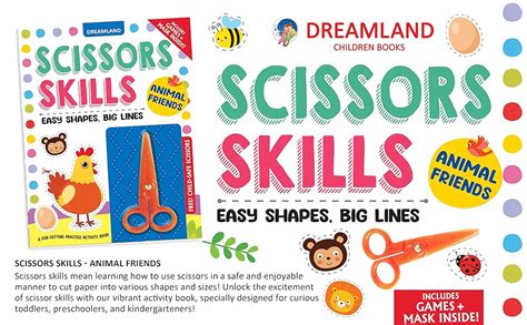 Buy Animal Friends Scissors Skills Activity Book for Kids Age 4–7 Years ...