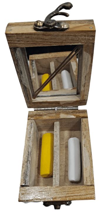 Teak Wood Vadakalai Square Thiruman Box with Mirror inside – Sri Prarthana