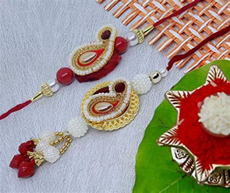 Buy TIED RIBBONS Rakhi for Bhai Bhabhi with Rakshabandhan Special Card ...