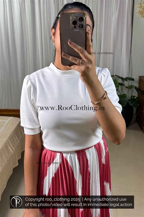 Bold Abstract White Print Pink Accordion Pleated Skirt – ROO CLOTHING