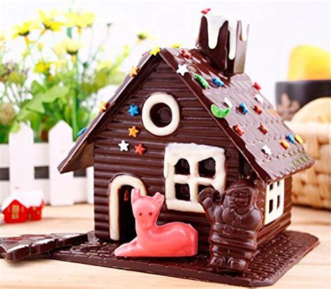 Buy Christmas House Chocolate Mold,Plastic Cookie Cutter,Bake Your Own ...