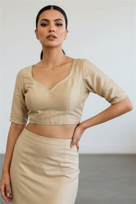 Flashline Designer Vichitra Silk Blouse – Monamaar