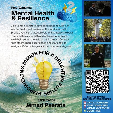 Join Our Mental Health & Resilience Wānanga with Jemarl Paerata ...