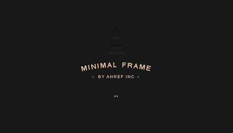 「MINIMAL FRAME 」の魅力について | ahref