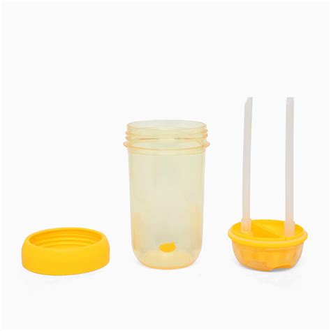 Dual Sipper 560mL Yellow Bottle for Kids – Kidspark