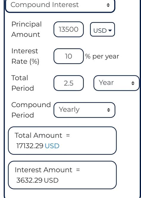 7. Find the amount and compound interest on 13500 for 2 years 6 months ...