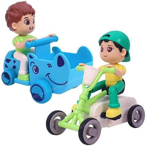 Buy Toyshine Pack of 2 Push and Go Girl and Boy Play Set Friction ...