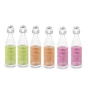 Incrizma Flip Top Glass Bottle 1 Liter – Swing Brewing with Stopper for ...