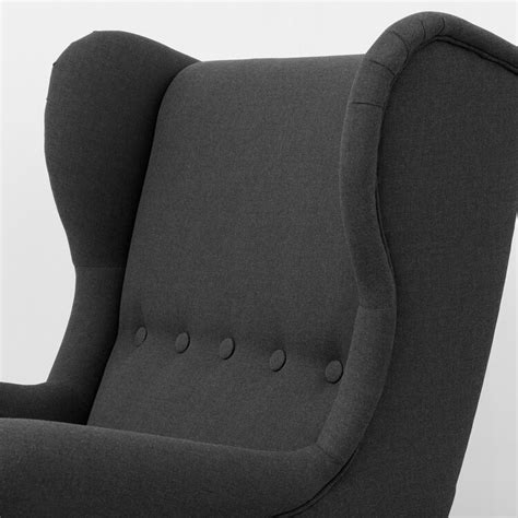STRANDMON wing chair, grey - IKEA