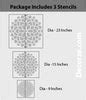 stencils of flowers, FS-02 | Reusable Wall painting Stencils