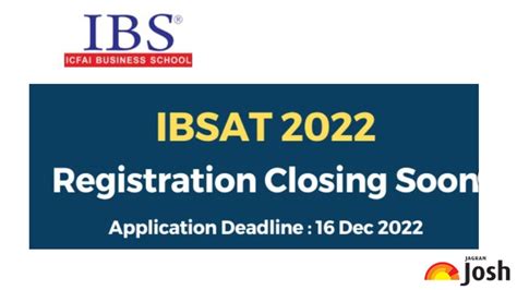 IBSAT 2022 Registration Window To Close Tomorrow, Fill IBS Aptitude ...