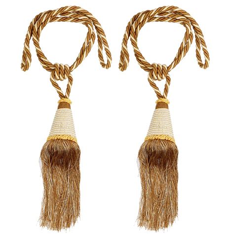 Buy Kuber Industries Beads Beautiful Design Polyester 2 Pieces Curtain ...