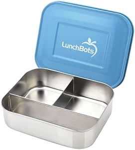 Buy LunchBots Trio Stainless Steel Food Container, Blue Online at Low ...