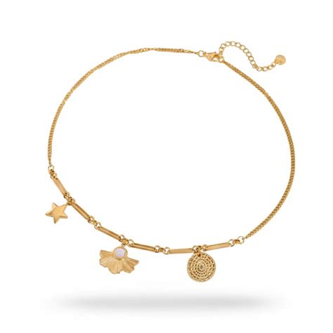 Golden Trio Charm Necklace – Padmeya Store