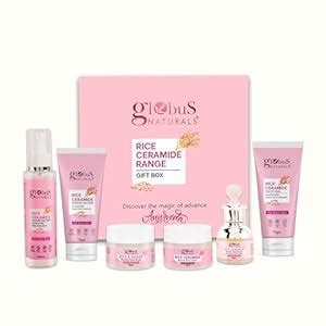 Globus Naturals Revival Rice Ceramide Skincare Gift Box, For Korean ...