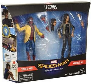 MARVEL Legend 2 Legend 2-Pack Spider-Man Homecoming Spiderman and MJ ...