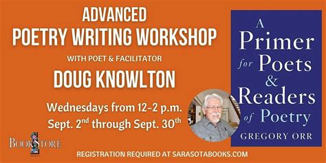 Advanced Poetry Writing Workshop with Doug Knowlton, Bookstore1Sarasota ...