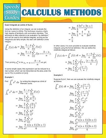 Buy Calculus Methods (Speedy Study Guides) Book Online at Low Prices in ...