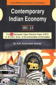 Contemporary Indian Economy Oec 2.5 For 2 Sem Bcom Bsc : NEP: Buy ...