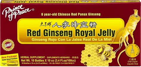 PrinceOfPeace Prince of Peace Red Ginseng Royal Jelly, 10 Bottles ...