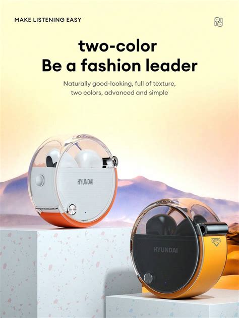 HYUNDAI Écouteurs Bluetooth, semi-intra-auriculaires, réduction de ...