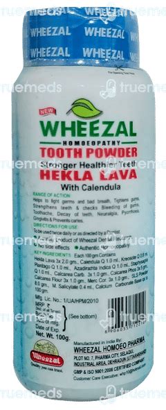 Wheezal Hekla Lava Tooth Powder 100 Gm - Uses, Side Effects, Dosage ...