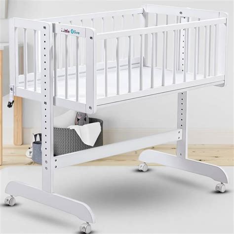 Little Olive Cozy Wooden Cot Cradle For New Born - White Cot - Buy baby ...