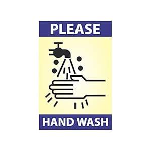Anne Print Solutions® Please Hand Wash Stickers Self Adhesive Vinyl ...