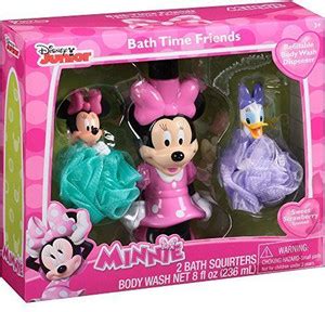 DISNEY Junior Minnie Sweet Strawberry Scented Bath Time Friends Gift ...
