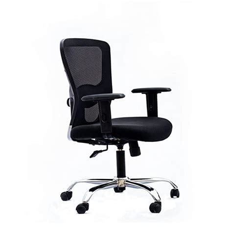 LAD Workspaces® Jazz Medium Back Ergonomic Chair Steel Base for Office ...
