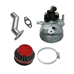 Supermotorparts Carburetor & Air Filter & Manifold For 49 66 70 80cc ...