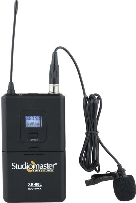 Studiomaster XR-80HL UHF 1 hand & 1 collar professional Microphone ...